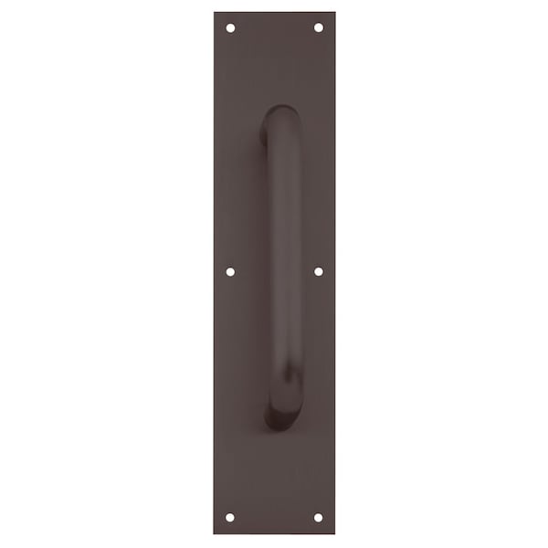 Pull Plate, 8-in CTC, 3/4-in Diameter, 1-1/2-in Clearance, 4-in x 16-in, Oil Rubbed Bronze